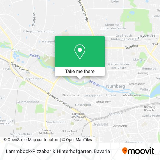 Lammbock-Pizzabar & Hinterhofgarten map