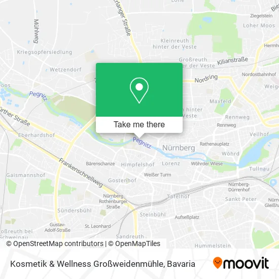 Карта Kosmetik & Wellness Großweidenmühle