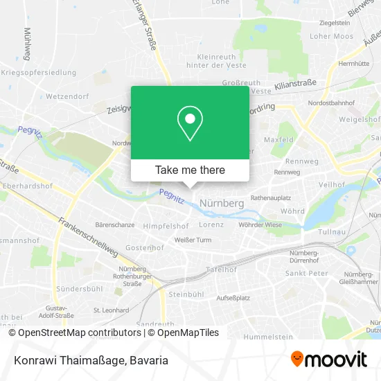 Карта Konrawi Thaimaßage