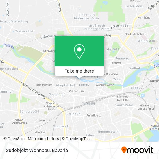 Südobjekt Wohnbau map