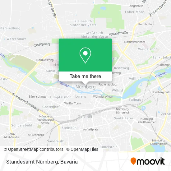 Карта Standesamt Nürnberg