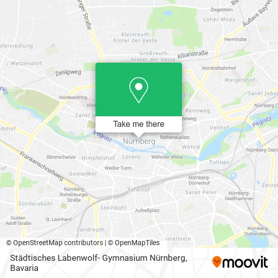 Карта Städtisches Labenwolf- Gymnasium Nürnberg