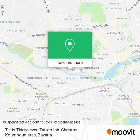 Takis Thirtyseven Tattoo Inh. Christos Koumpoudietas map