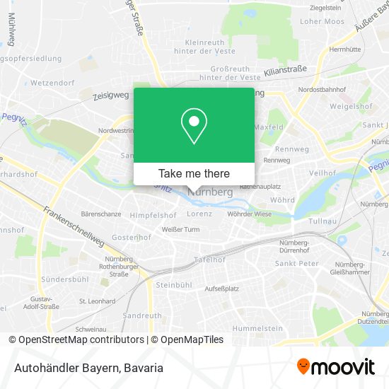 Autohändler Bayern map