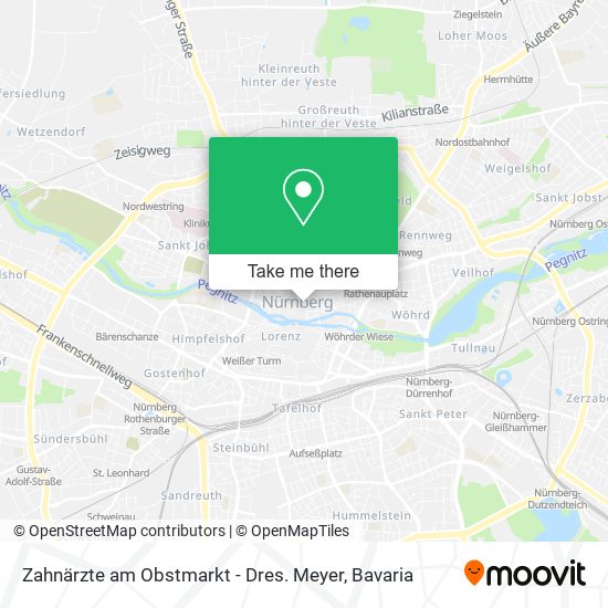 Карта Zahnärzte am Obstmarkt - Dres. Meyer