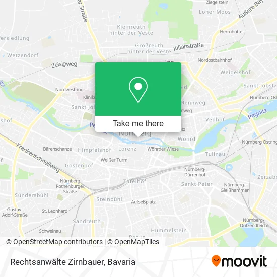 Карта Rechtsanwälte Zirnbauer