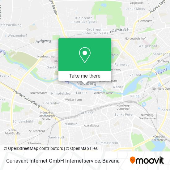 Curiavant Internet GmbH Internetservice map