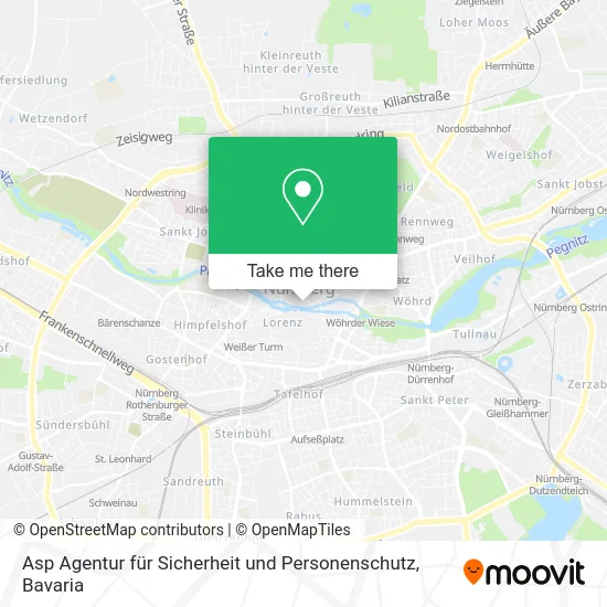 Карта Asp Agentur für Sicherheit und Personenschutz