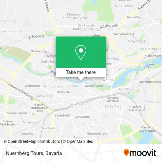 Карта Nuernberg Tours