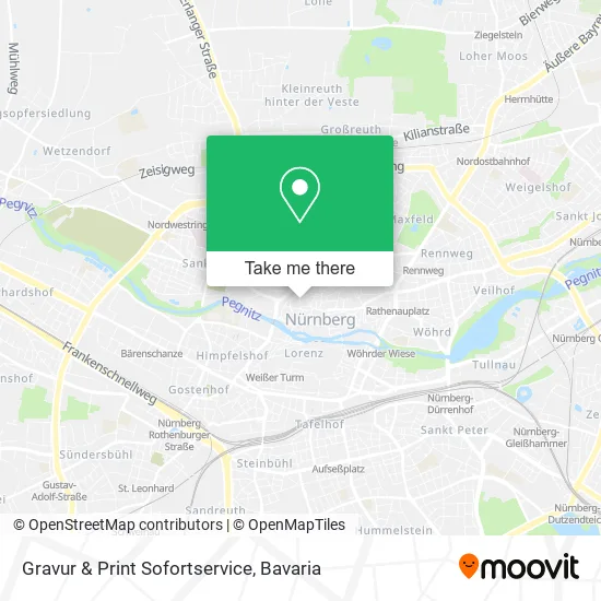 Карта Gravur & Print Sofortservice