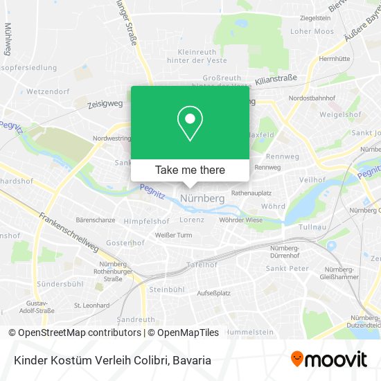 Kinder Kostüm Verleih Colibri map