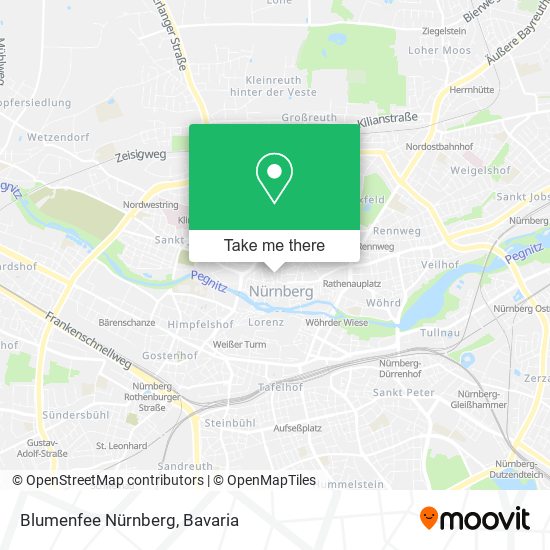 Blumenfee Nürnberg map