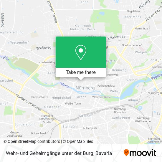 Wehr- und Geheimgänge unter der Burg map