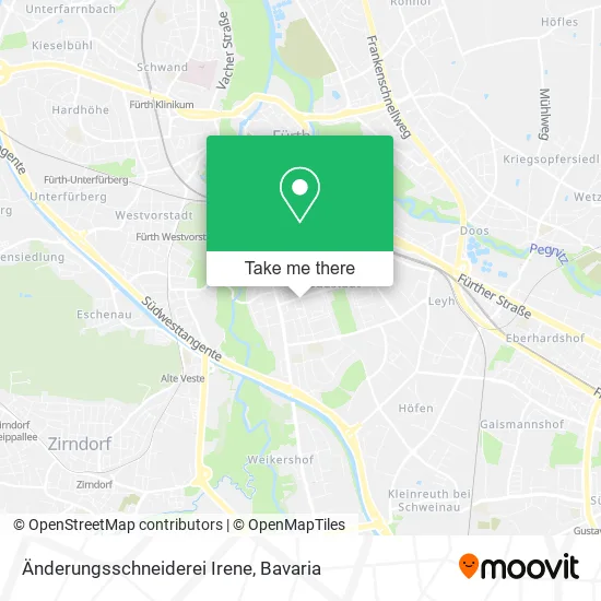 Карта Änderungsschneiderei Irene