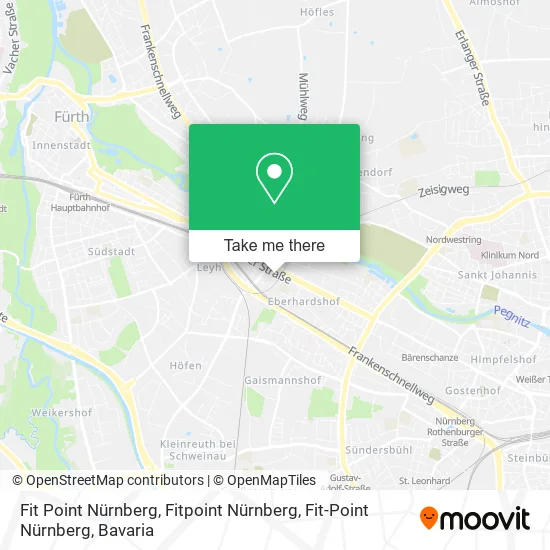 Карта Fit Point Nürnberg, Fitpoint Nürnberg, Fit-Point Nürnberg