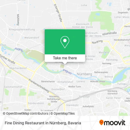 Карта Fine Dining Restaurant in Nürnberg