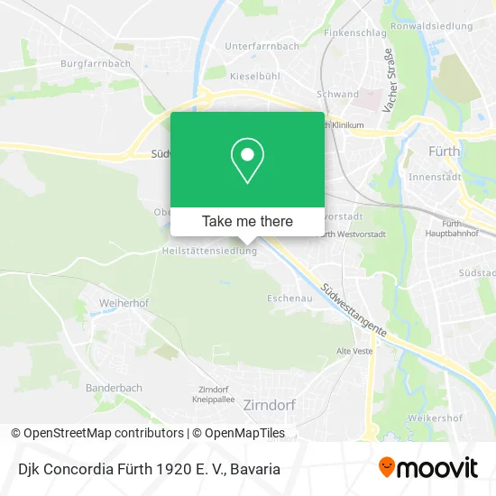 Карта Djk Concordia Fürth 1920 E. V.