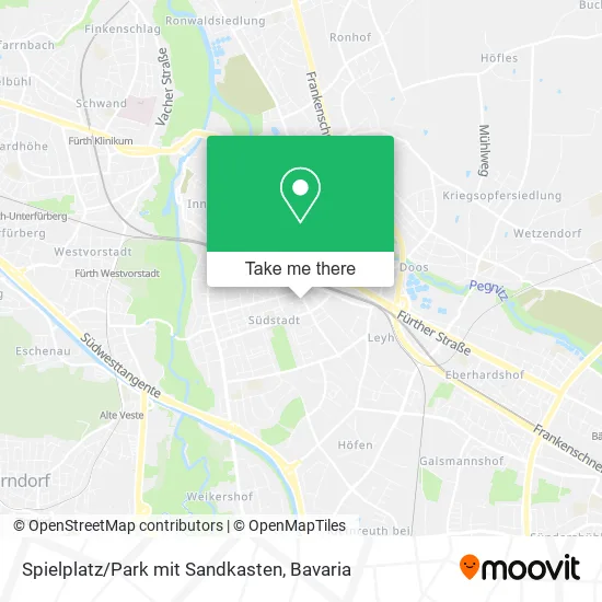 Карта Spielplatz/Park mit Sandkasten