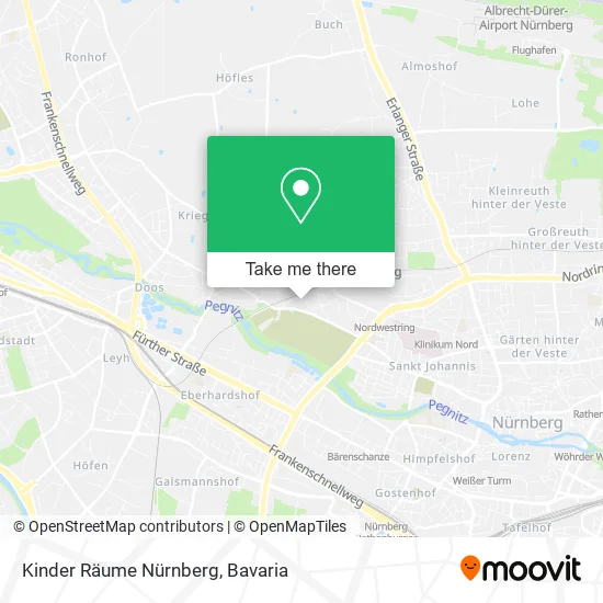 Карта Kinder Räume Nürnberg