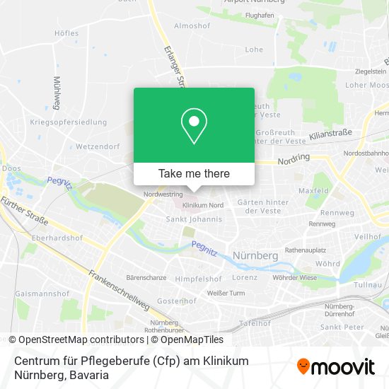 Centrum für Pflegeberufe (Cfp) am Klinikum Nürnberg map