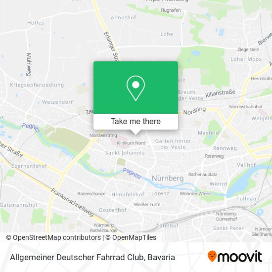 Allgemeiner Deutscher Fahrrad Club map