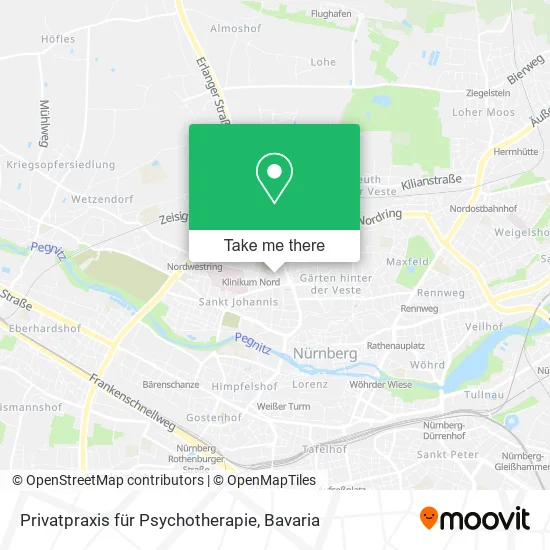 Карта Privatpraxis für Psychotherapie
