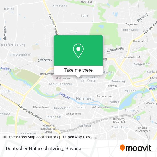 Карта Deutscher Naturschutzring