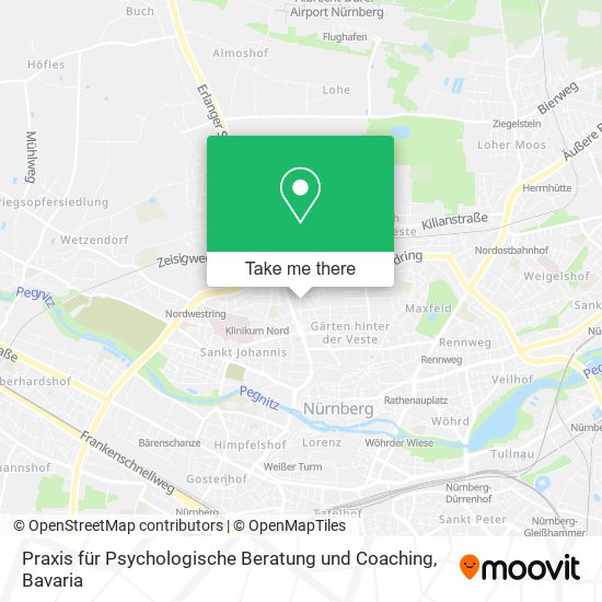 Карта Praxis für Psychologische Beratung und Coaching