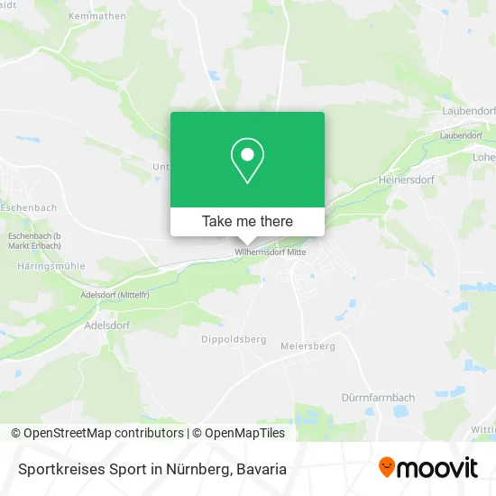 Карта Sportkreises Sport in Nürnberg