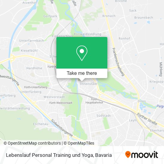 Lebenslauf Personal Training und Yoga map