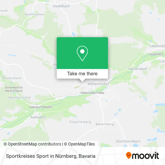 Карта Sportkreises Sport in Nürnberg