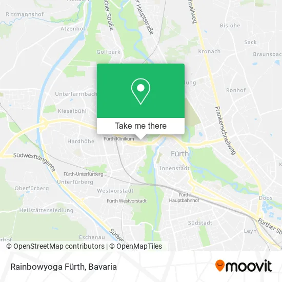 Карта Rainbowyoga Fürth