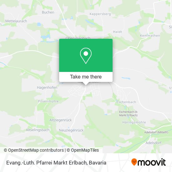 Evang.-Luth. Pfarrei Markt Erlbach map