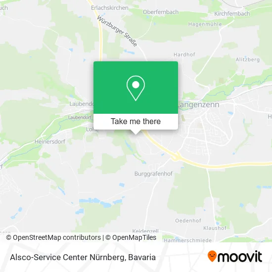 Карта Alsco-Service Center Nürnberg