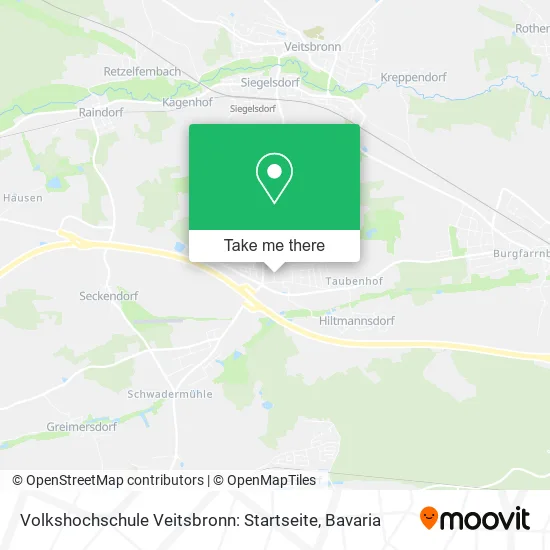 Карта Volkshochschule Veitsbronn: Startseite