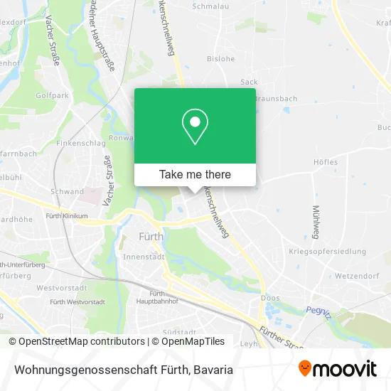 Карта Wohnungsgenossenschaft Fürth