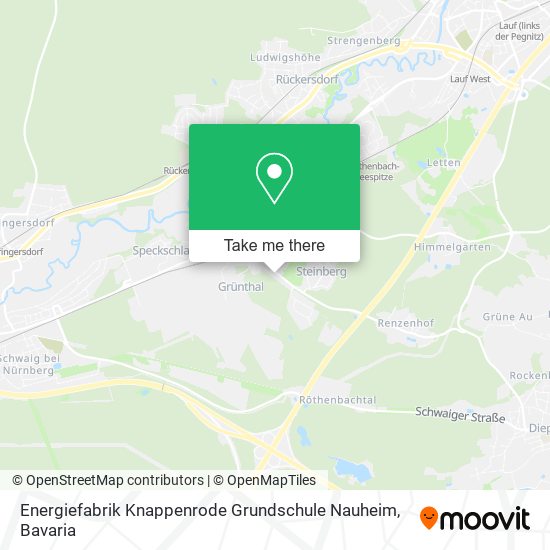 Карта Energiefabrik Knappenrode Grundschule Nauheim