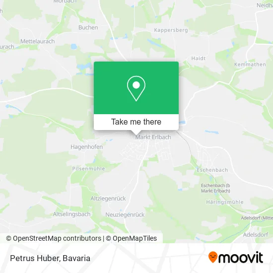 Карта Petrus Huber