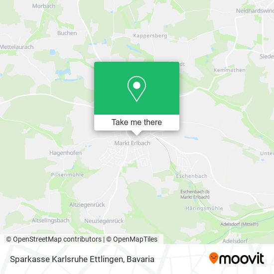 Sparkasse Karlsruhe Ettlingen map