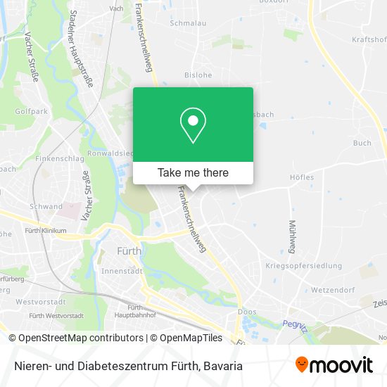 Nieren- und Diabeteszentrum Fürth map