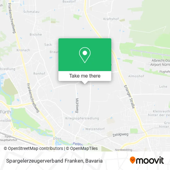 Карта Spargelerzeugerverband Franken