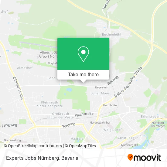 Карта Experts Jobs Nürnberg