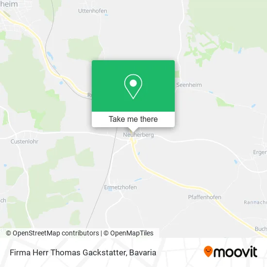 Карта Firma Herr Thomas Gackstatter