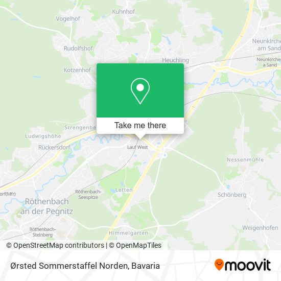 Ørsted Sommerstaffel Norden map