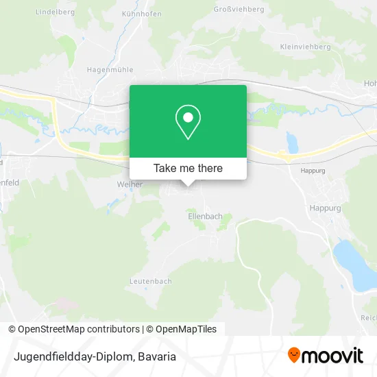 Карта Jugendfieldday-Diplom
