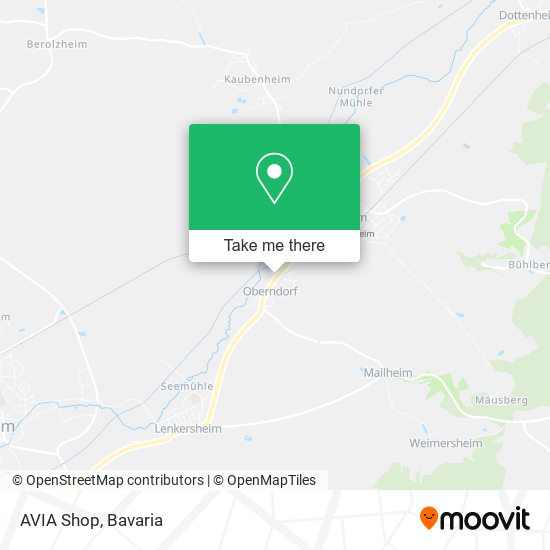 AVIA Shop map