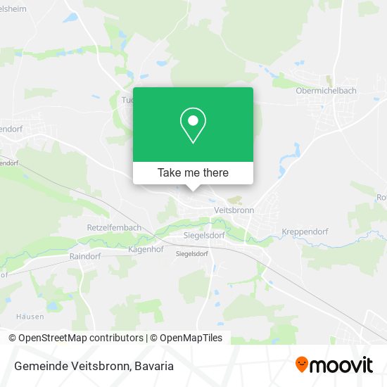 Карта Gemeinde Veitsbronn