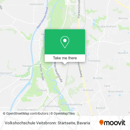Карта Volkshochschule Veitsbronn: Startseite