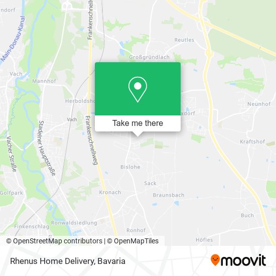 Rhenus Home Delivery map