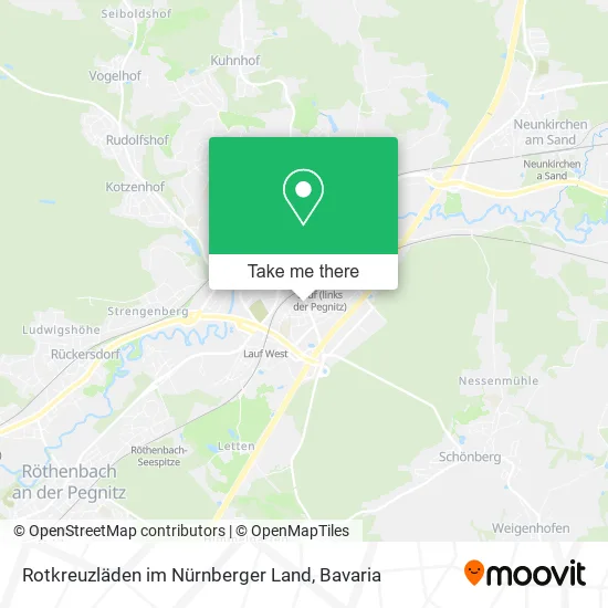 Карта Rotkreuzläden im Nürnberger Land